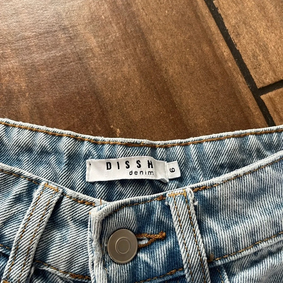 DISSH denim light wash shorts size 6 - Picture 3 of 4